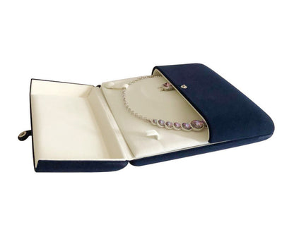 Blue Velvet Jewelry Box  (Jewelry Set)