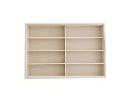 Large Velevet Beige Sunglass Trays Eyewear Storage Draw Divider